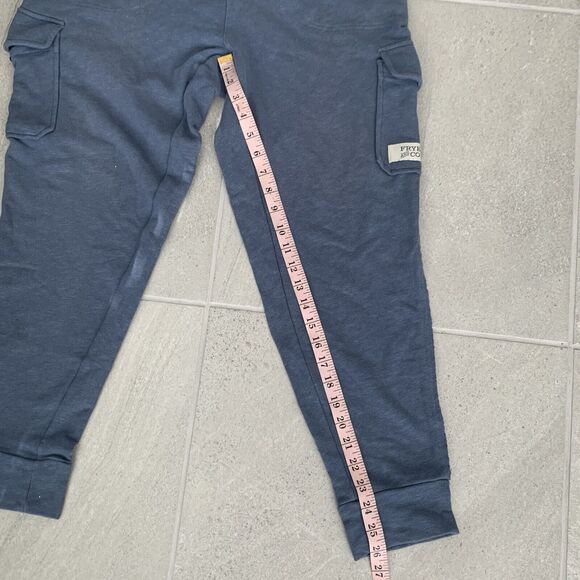 Frye And Co Women's Heritage Plus Size Cargo Blue Joggers Size Large - Picture 7 of 7